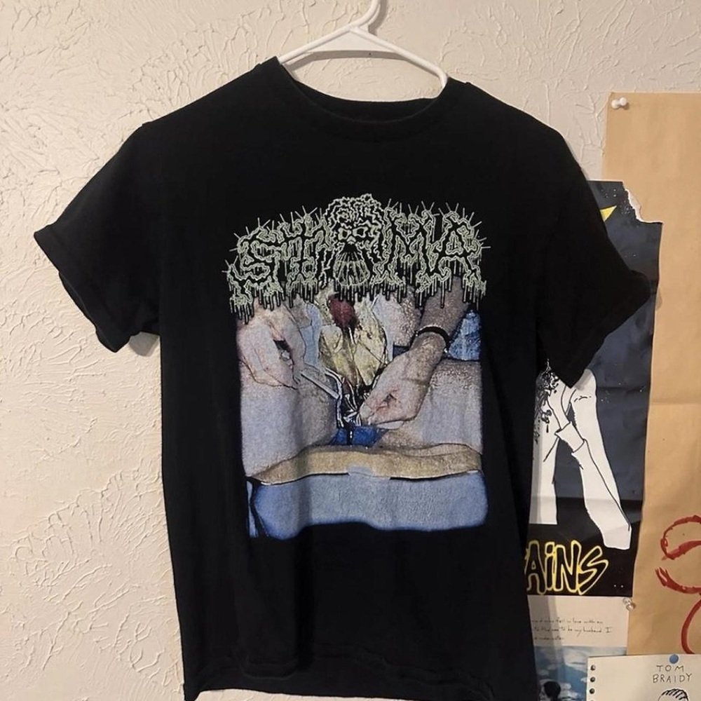 STOMA Black Graphic T-Shirt